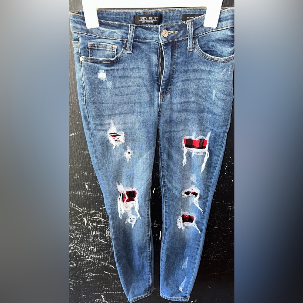 Judy Blue Women's Ripped Skinny Fit Jeans